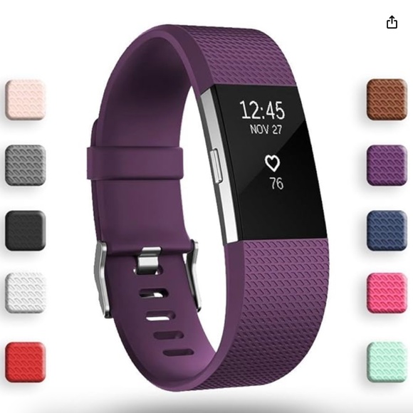 ✨3 for $15✨ Fitbit Charge Hr Purple Replacement Band - Small - Picture 1 of 6